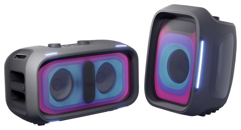 PHMAX X1 and X3 portable speaker pair